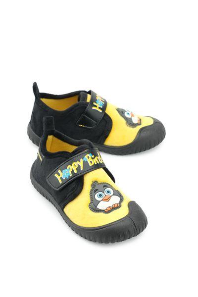 Gezer Kışlık Erkek Çocuk Cırt Cırtlı Ayarlanabilir Happy Bird Panduf Ayakkabı