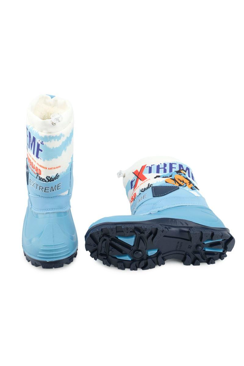 Gezer Kışlık Erkek Çocuk Extreme İçi Peluşlu Ayarlanabilir Cırtlı Su Geçirmez Kar Bot Çizme